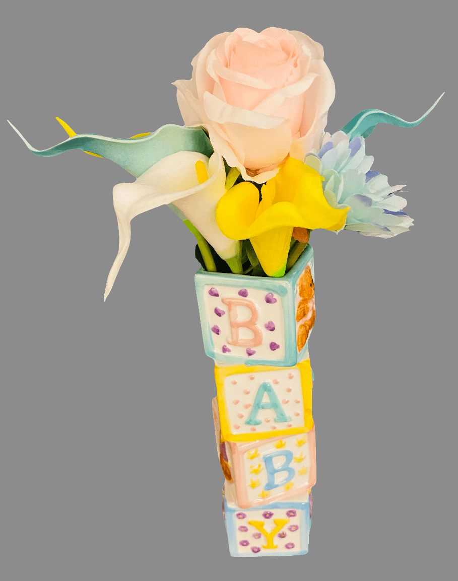 Baby Block Bouquet - Melissa's Creations